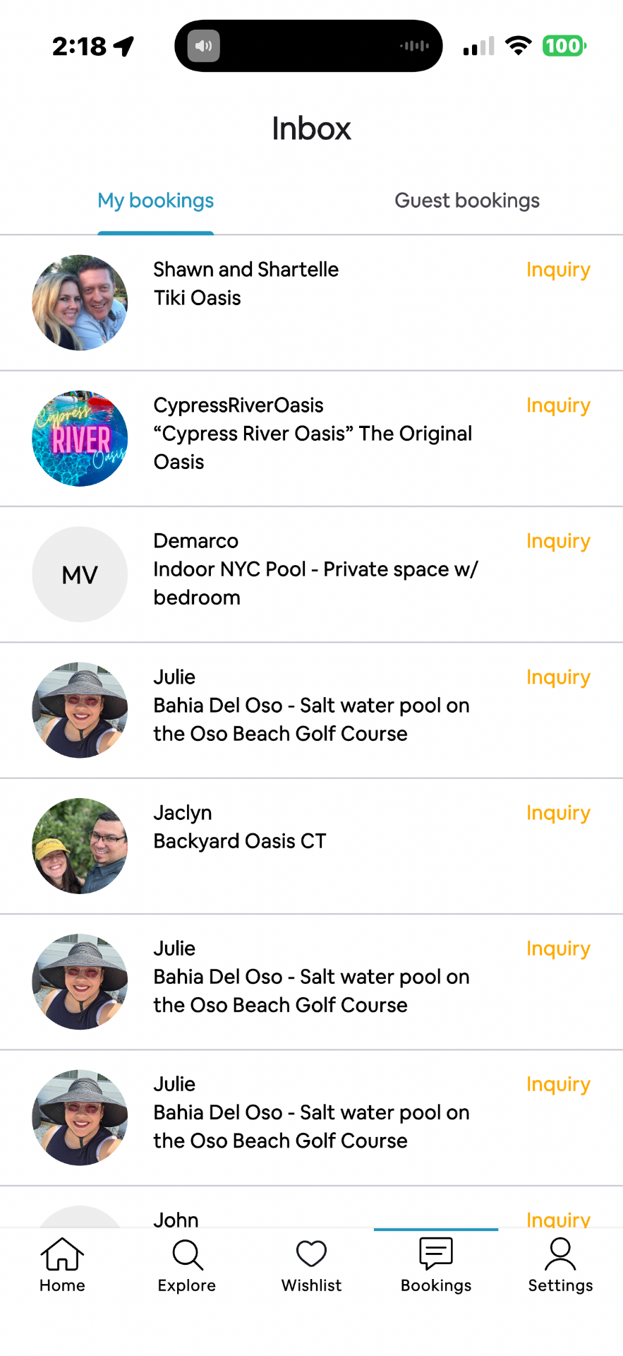 Direct in-app messaging between renters and pool hosts in the Pool Rental Near Me app