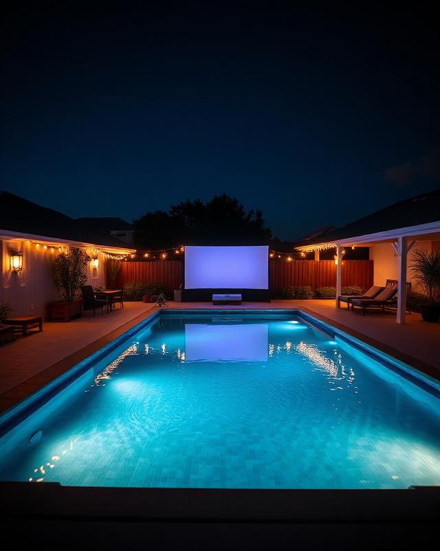 Pools with Outdoor Theaters