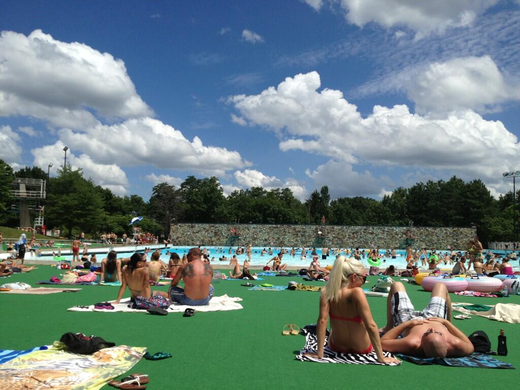 Settlers Cabin Park Wave Pool in Pittsburgh, Pennsylvania